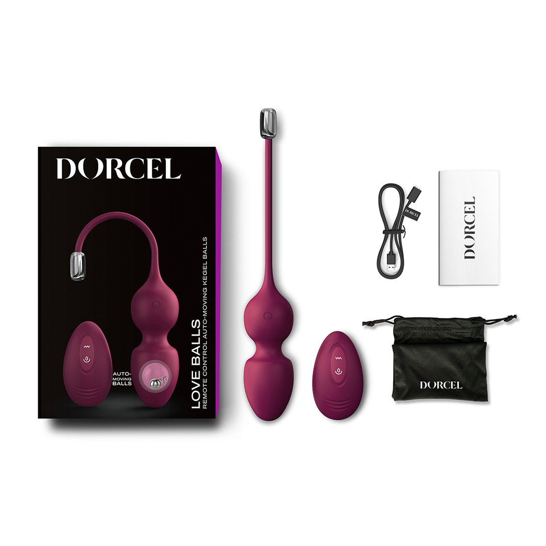 Dorcel Love Balls wibrujące kulki z drgającym ciężarkiem sterowane pilotem