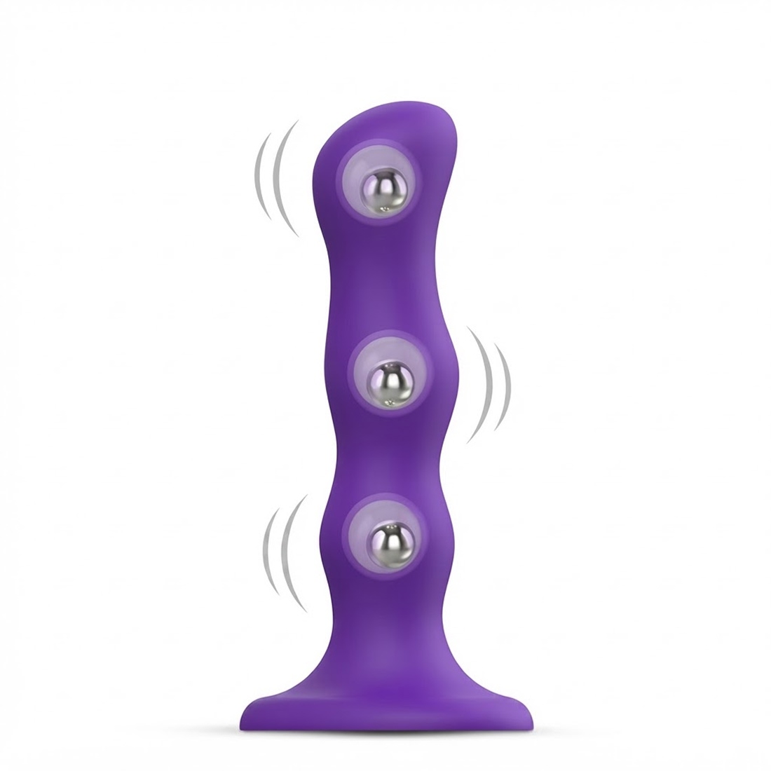 Strap-On-Me Geisha Balls M dildo z drgającymi kulkami