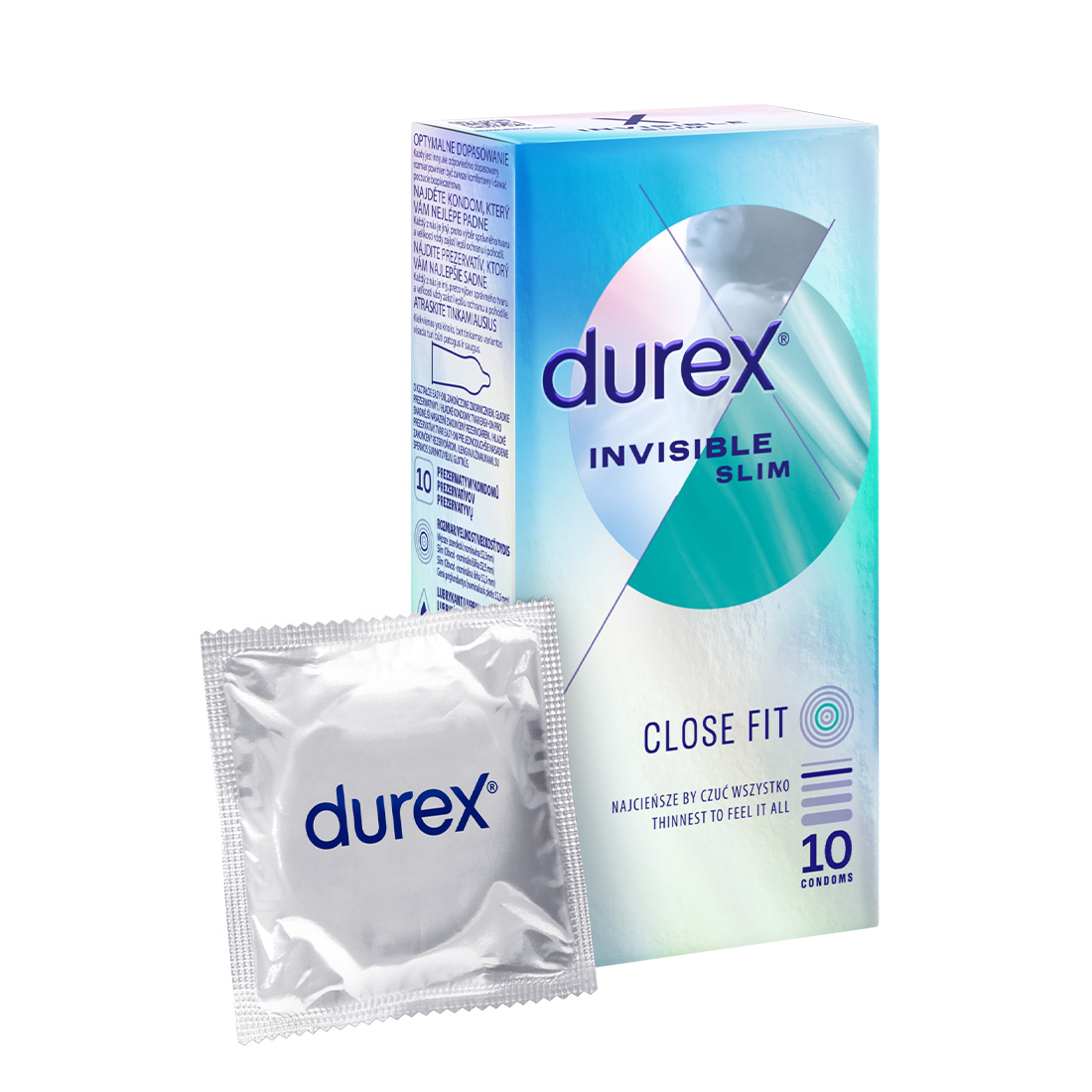 Durex Invisible najcieńsze prezerwatywy dopasowane