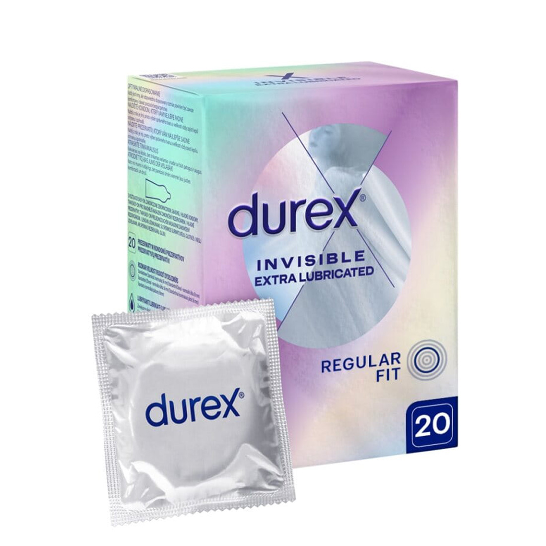 Durex Invisible najcieńsze prezerwatywy dodatkowo nawilżane