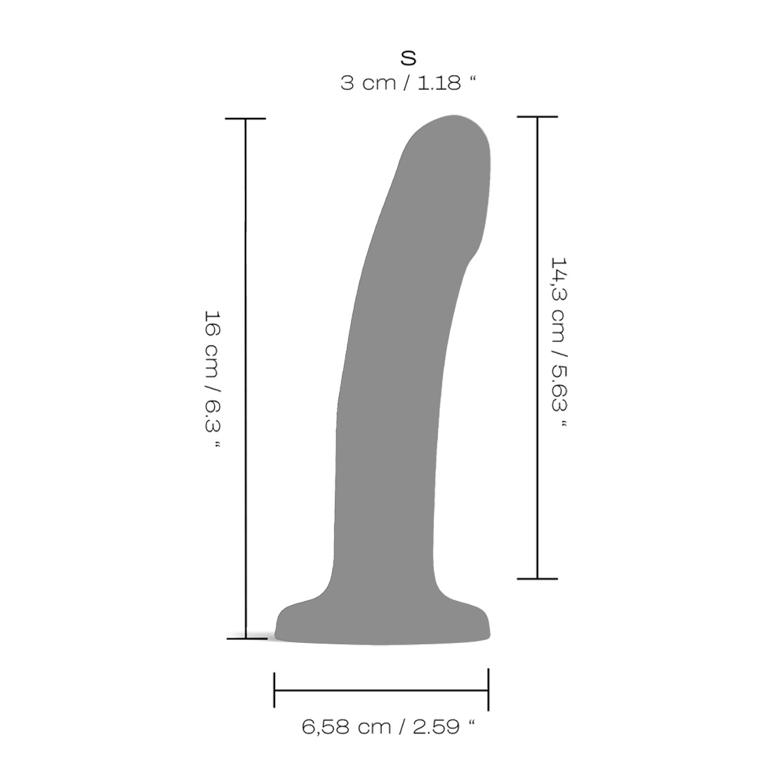 Dorcel Real Pleasure termoreaktywne dildo z przyssawką S