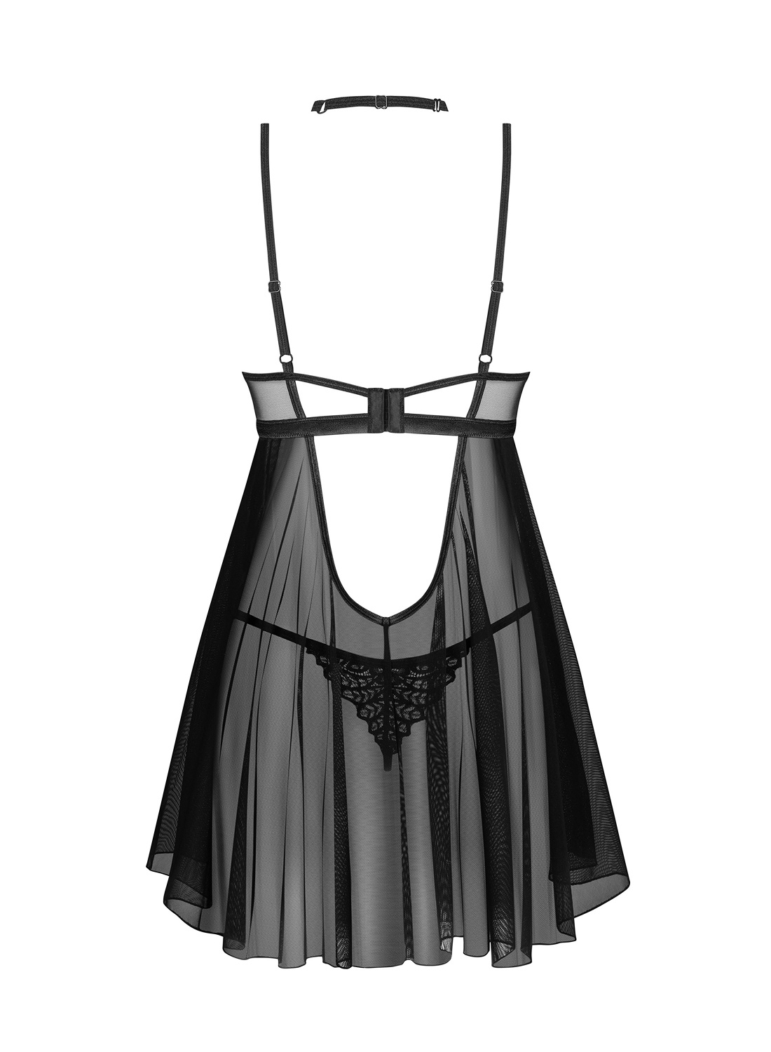 Obsessive Donarella koszulka babydoll z chokerem i stringi