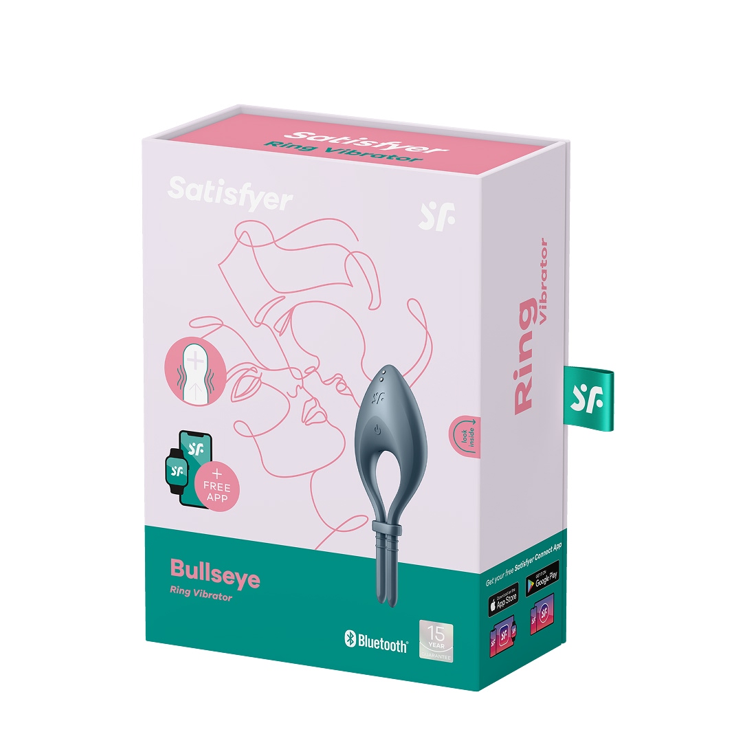 Satisfyer Bullseye wibrujące lasso erekcyjne sterowane telefonem