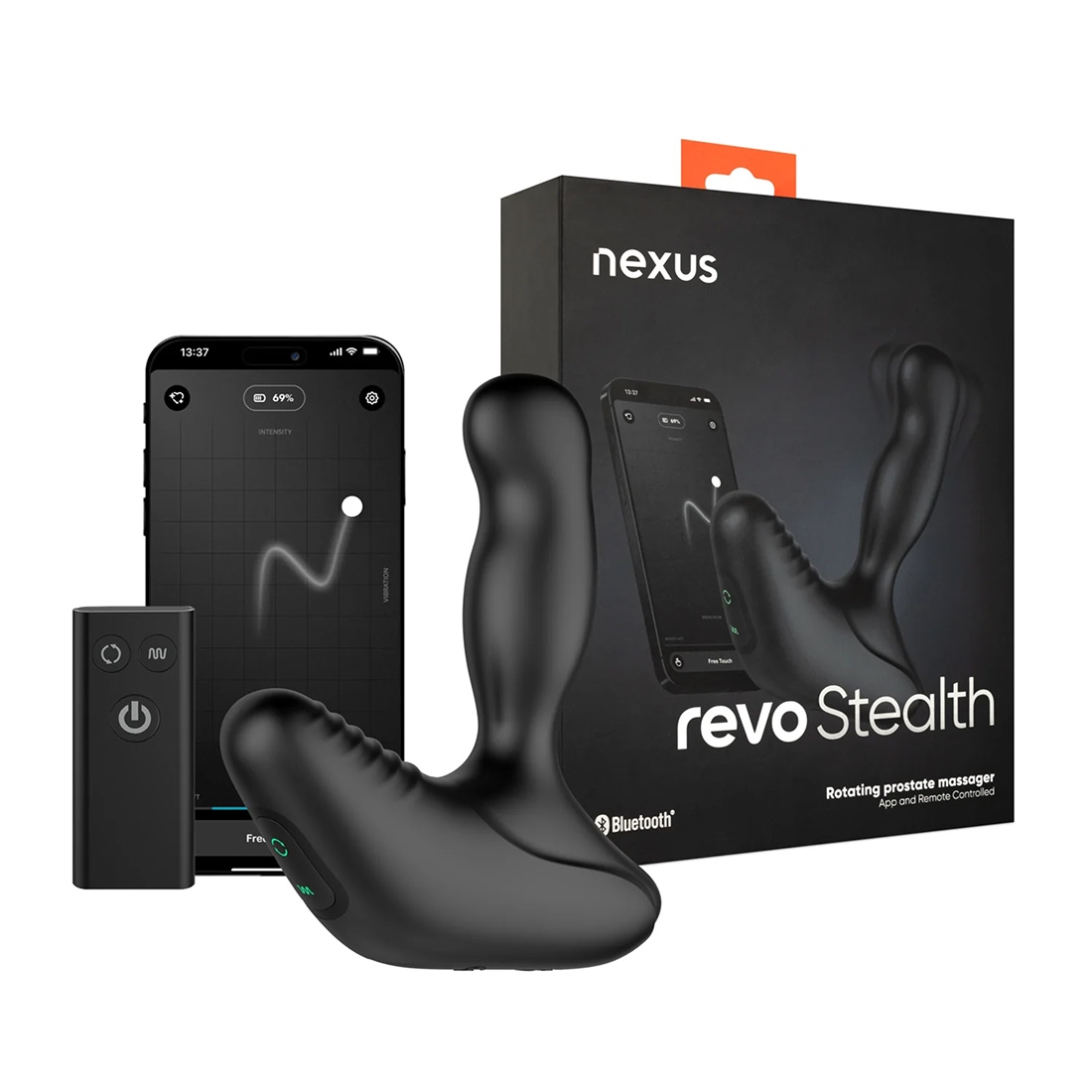 Nexus Revo Stealth wibrująco-rotacyjny masażer prostaty sterowany telefonem 