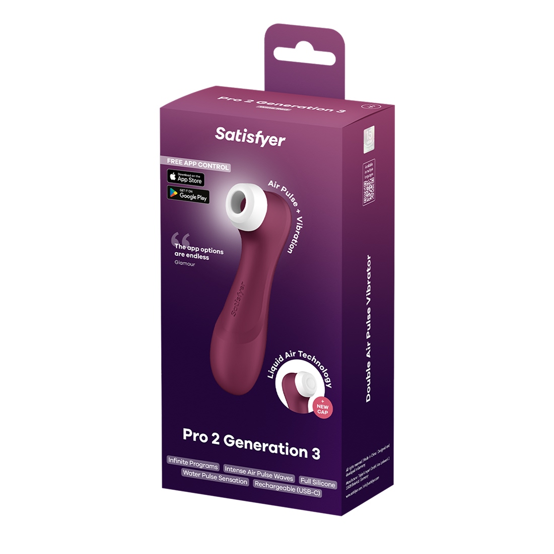 Satisfyer Pro 2 Generation 3 App bezdotykowo-wibrujący masażer łechtaczki sterowany telefonem