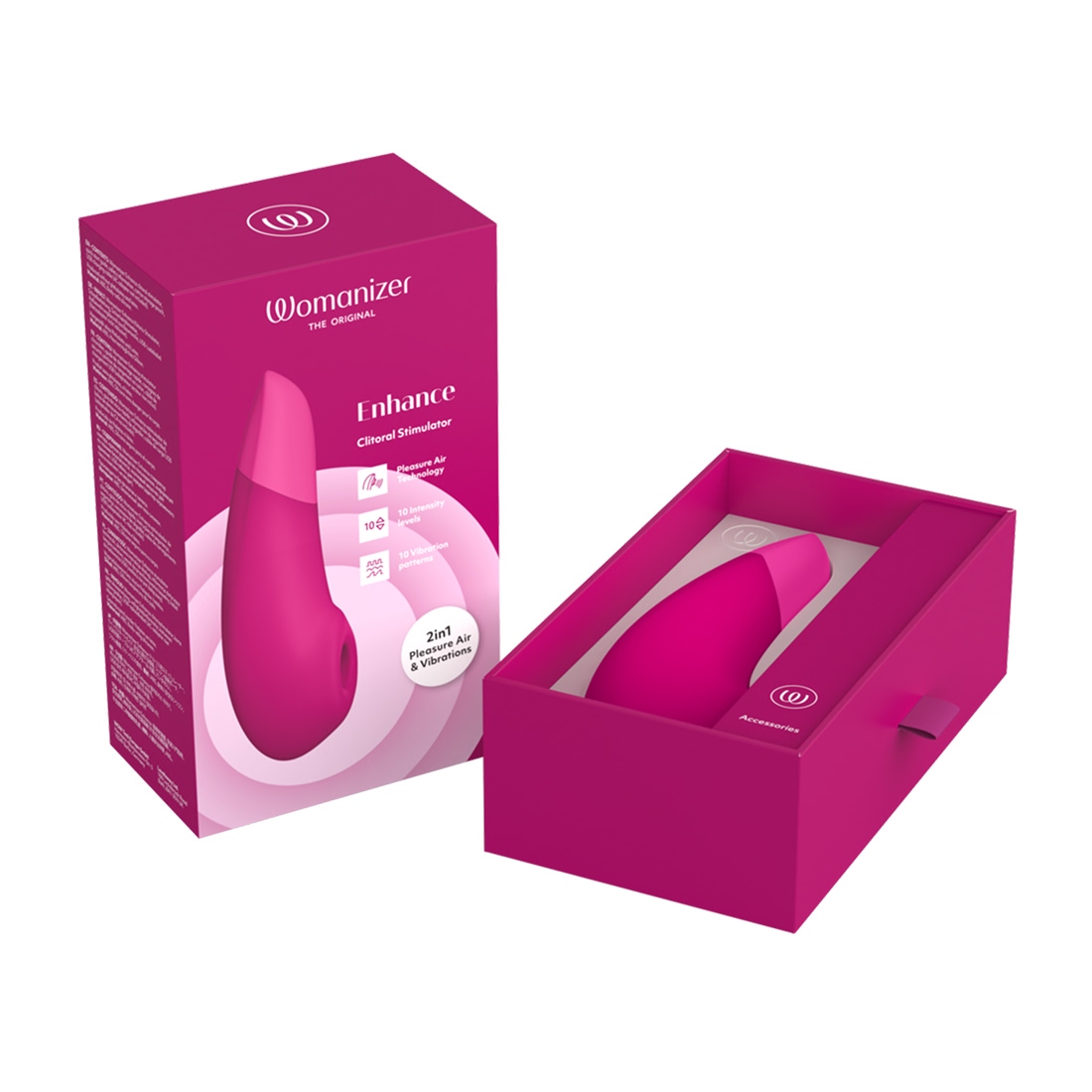 Womanizer Enhance bezdotykowo-wibrujący masażer łechtaczki 2 w 1