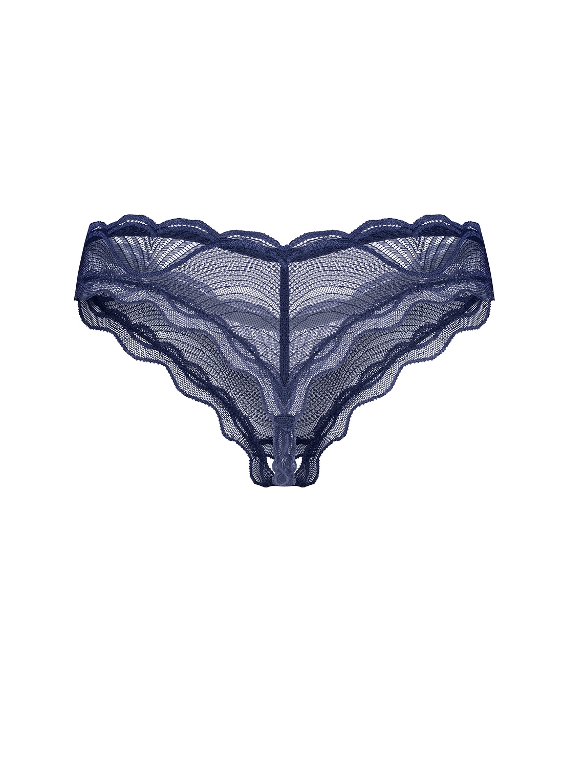 Obsessive Nightly Blue stringi z otwartym krokiem