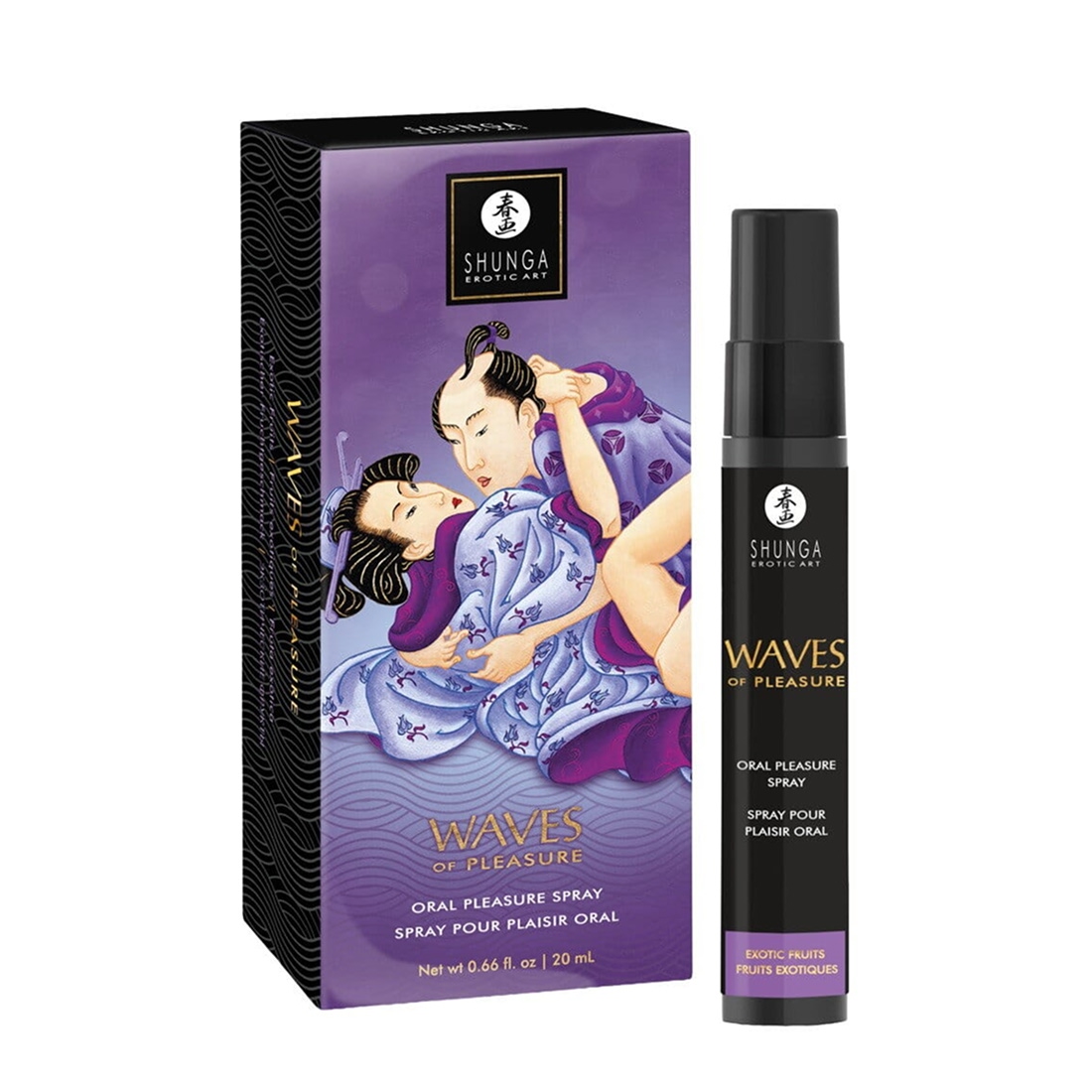 Shunga Waves Of Pleasure spray oralny o smaku owoców egzotycznych