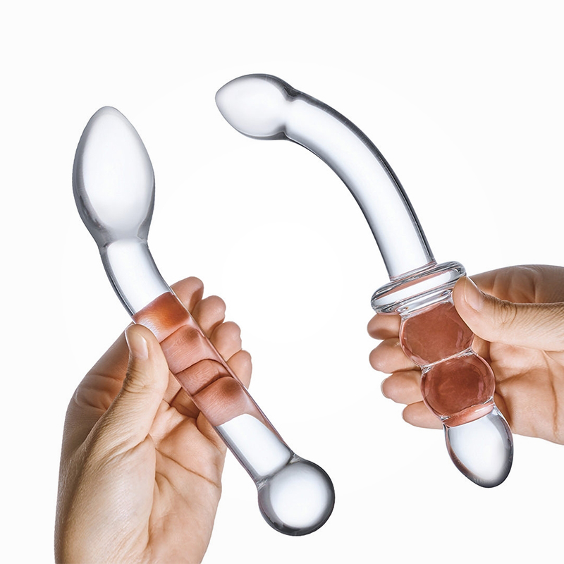 Gläs G-Spot Pleasure zestaw 2 szklanych dildo