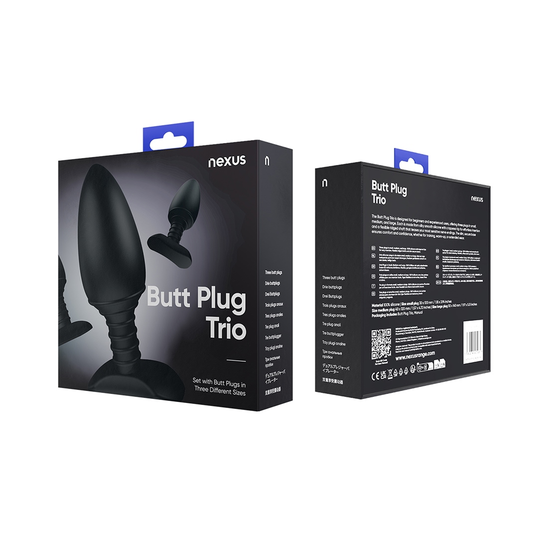 Nexus Butt Plug Trio zestaw korków analnych