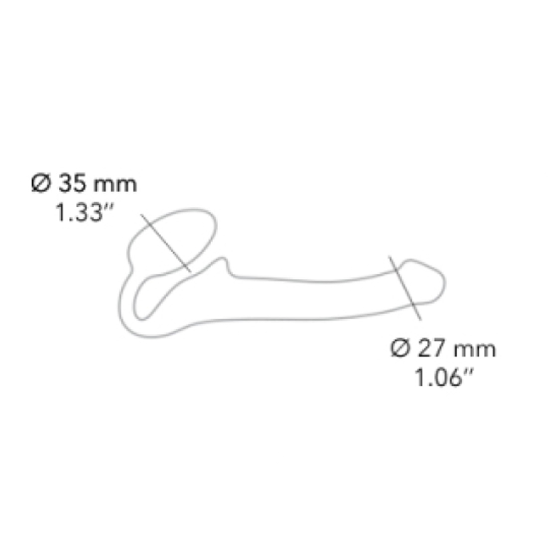 Strap-On-Me Semi-Realistic Bendable strap-on S