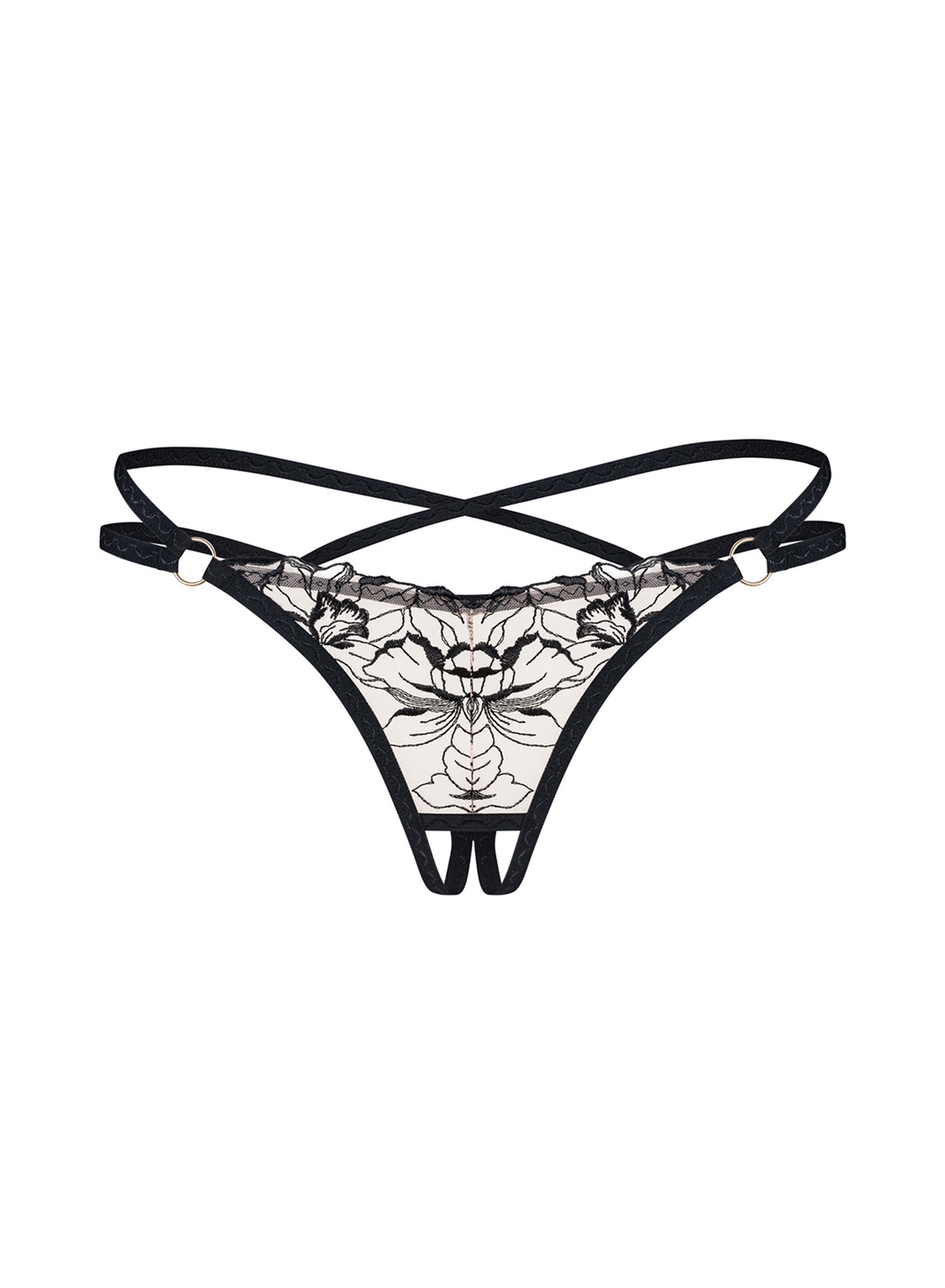 Obsessive Vila Blanes stringi z otwartym krokiem 