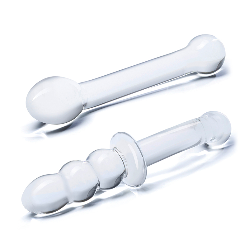 Gläs G-Spot Pleasure zestaw 2 szklanych dildo