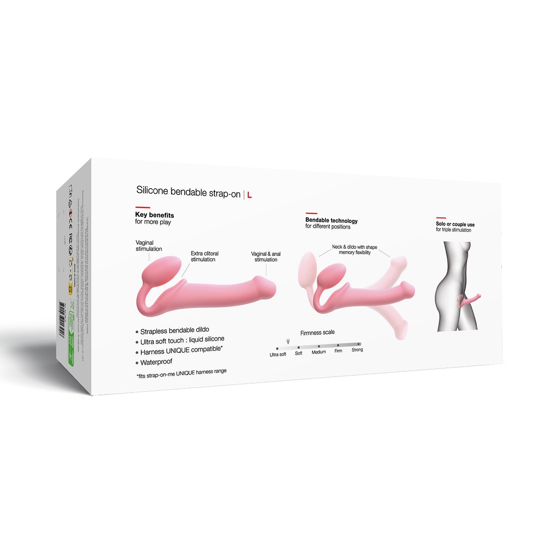 Strap-On-Me Semi-Realistic Bendable L strap-on