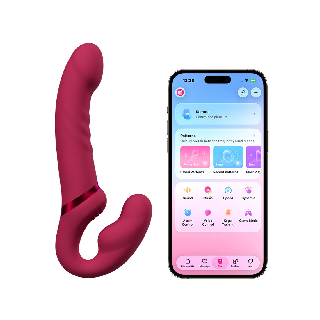 Lovense Lapis wibrujący strap-on dla par 