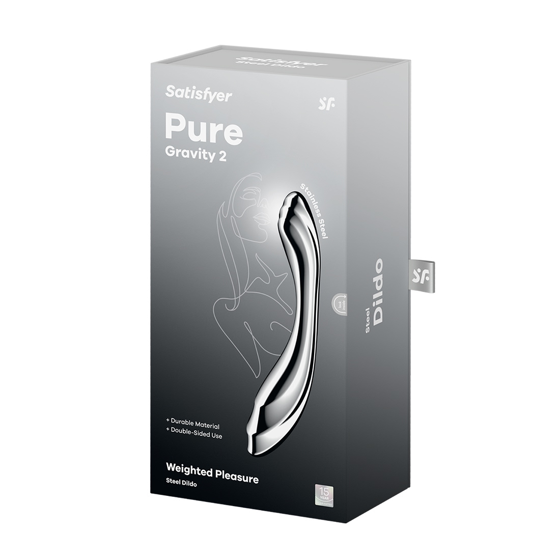 Satisfyer Pure Gravity 2 stalowe dildo