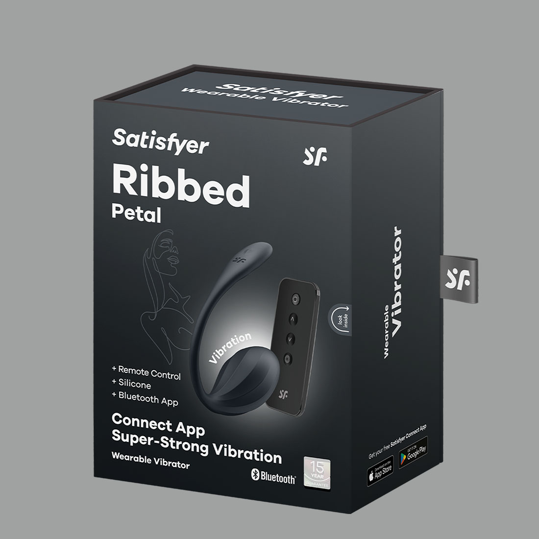 Satisfyer Ribbed Petal wibrująca kulka sterowana telefonem