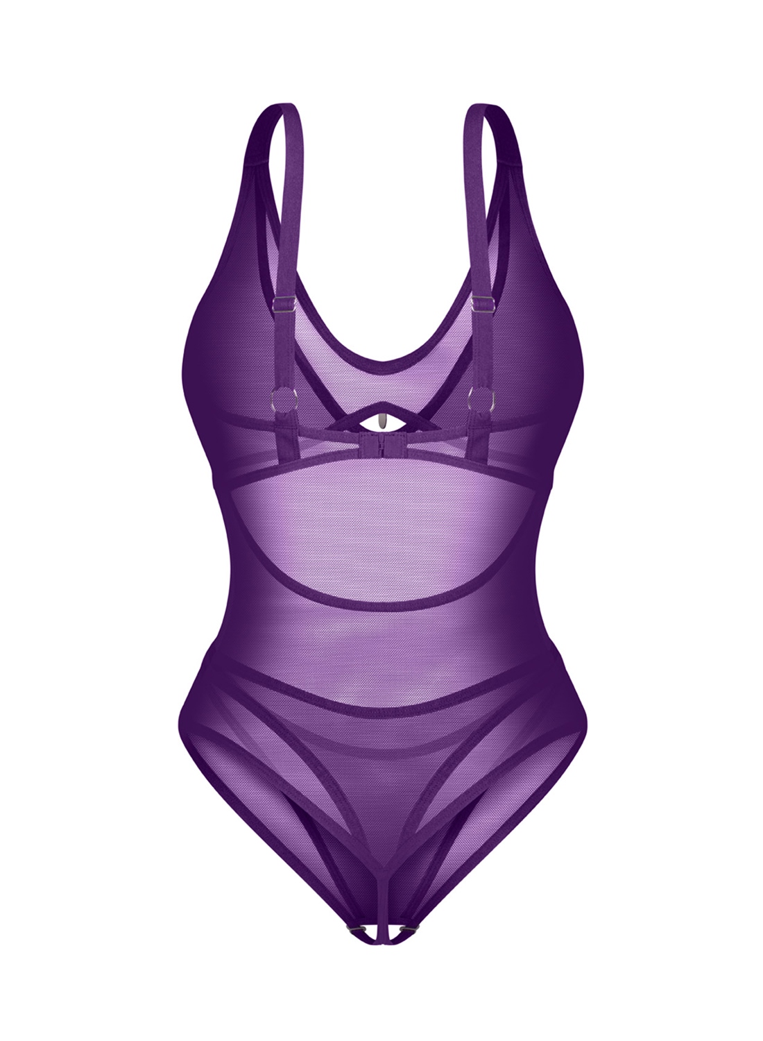 Exquisite by Obsessive MP Violet body z otwartym krokiem