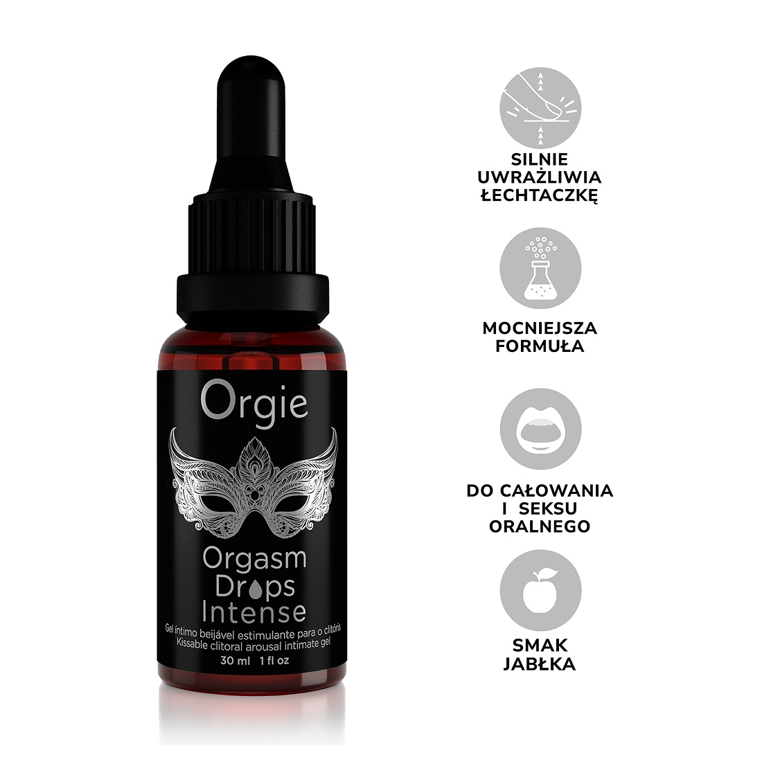 Orgie Orgasm Drops Intense smakowe kropelki intensywnie stymulujące łechtaczkę
