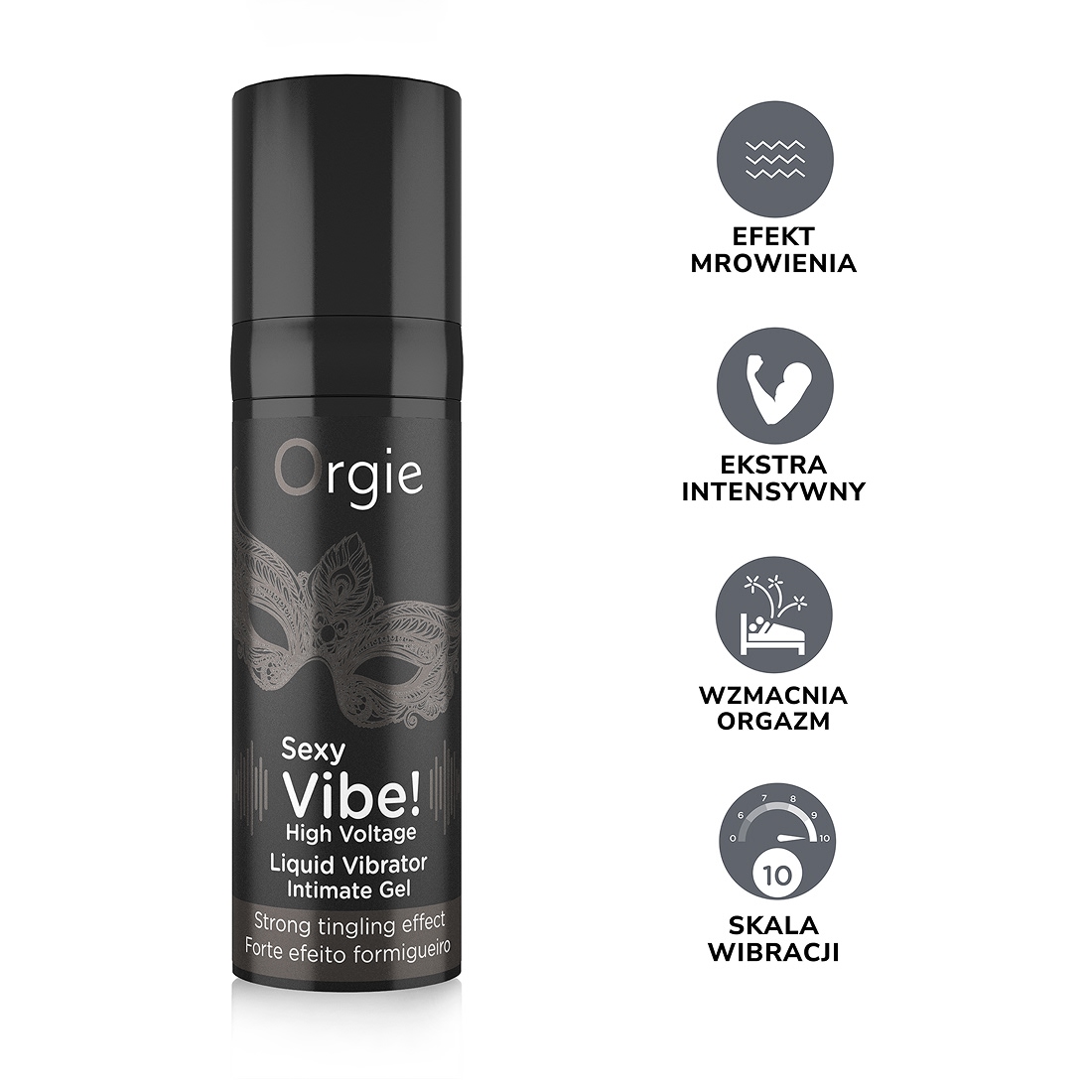 Orgie Sexy Vibe! High Voltage mocny żel stymulujący dla par