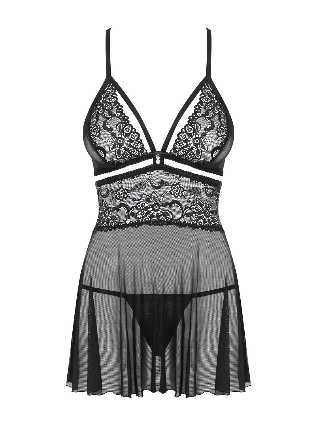 Obsessive koszulka babydoll i stringi (838-BAB-1)