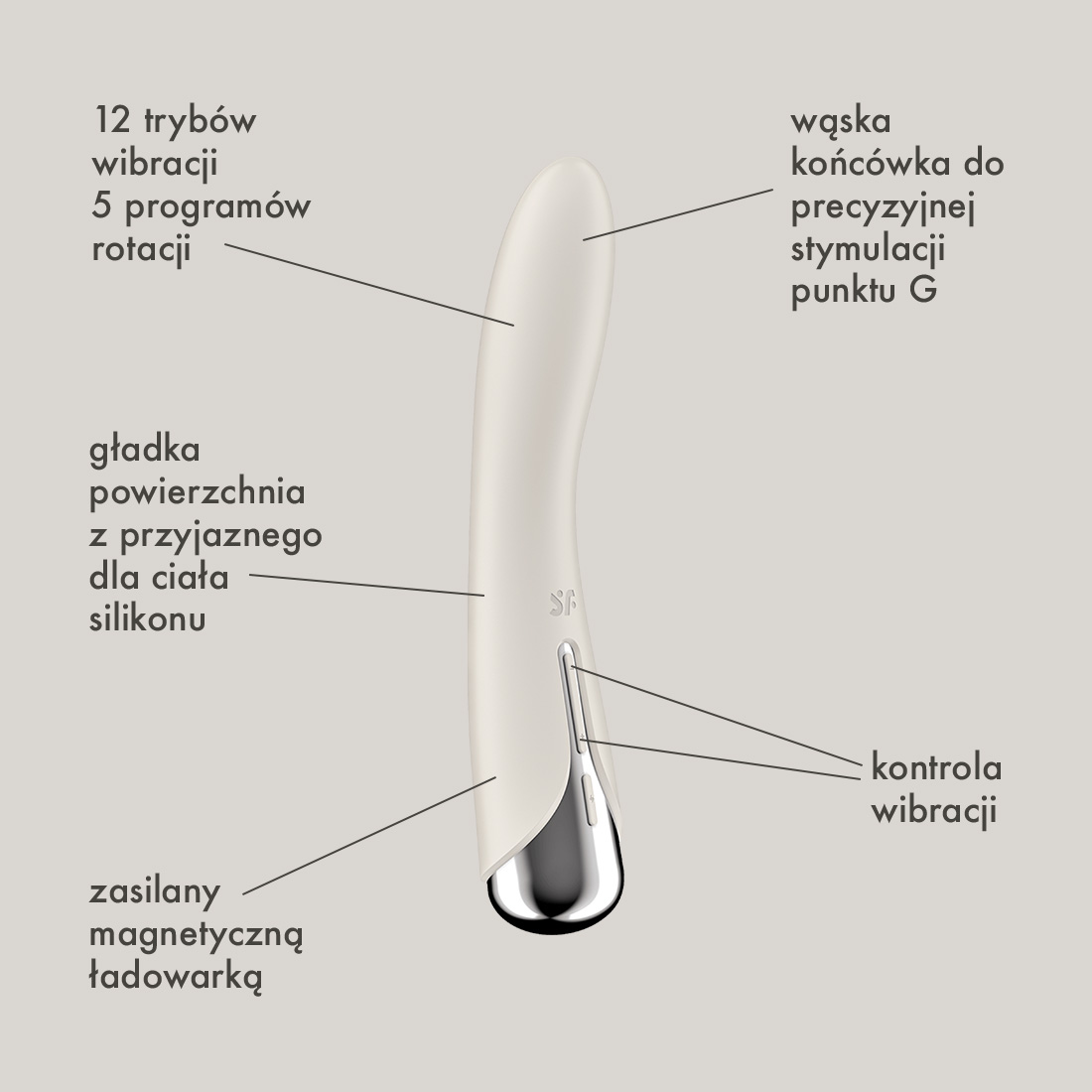 Satisfyer Spinning Vibe rotujący wibrator klasyczny