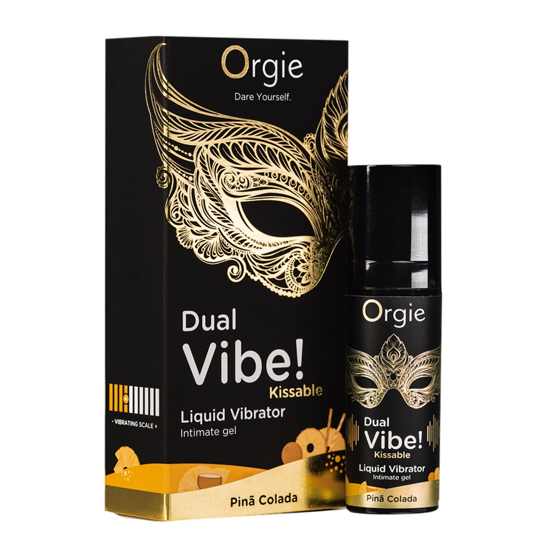 Orgie Dual Vibe! Piña Colada stymulujący żel oralny