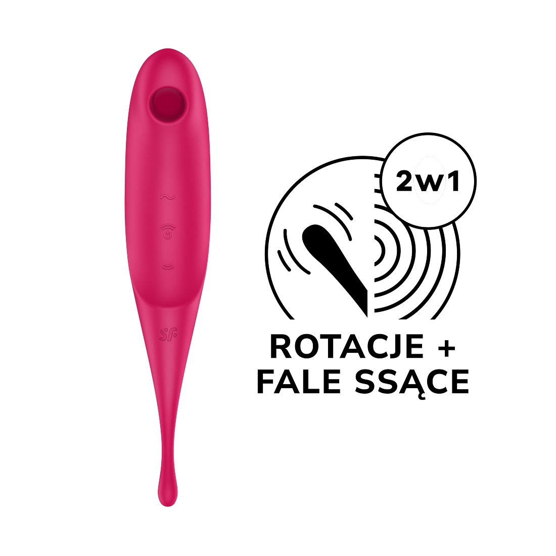 Satisfyer Twirling Pro 2 w 1 bezdotykowo-punktowy masażer łechtaczki  Satisfyer Twirling Pro 2 w 1 bezdotykowo-punktowy masażer łechtaczki