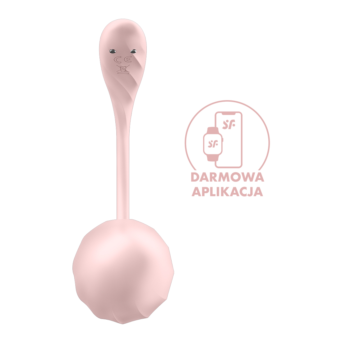 Satisfyer Ribbed Petal wibrująca kulka sterowana telefonem