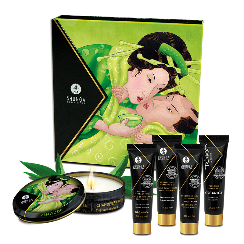 Shunga Geisha's Secrets Organica prezentowy zestaw organicznych kosmetyków do gry wstępnej