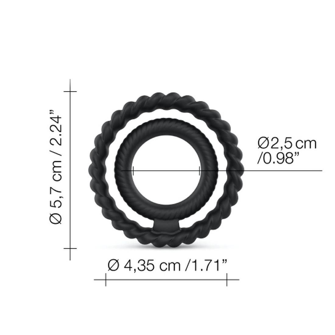 Dorcel Dual Ring podwójny pierścień erekcyjny