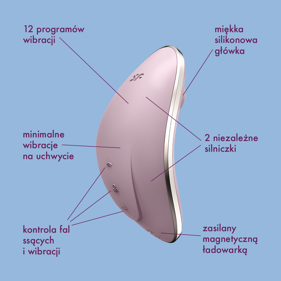 Satisfyer Vulva Lover 1 bezdotykowo-wibrujący masażer łechtaczki 2 w 1