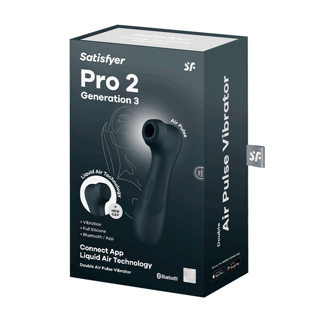 Satisfyer Pro 2 Generation 3 App bezdotykowo-wibrujący masażer łechtaczki sterowany telefonem