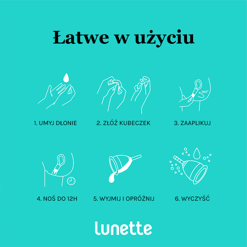 Lunette kubeczek menstruacyjny rozmiar 1