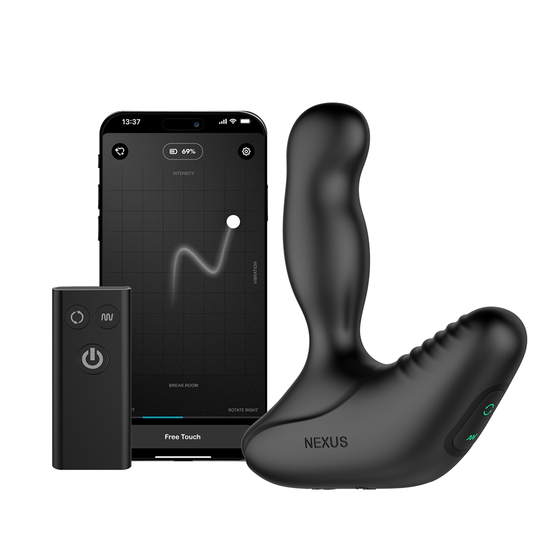 Nexus Revo Stealth wibrująco-rotacyjny masażer prostaty sterowany telefonem 