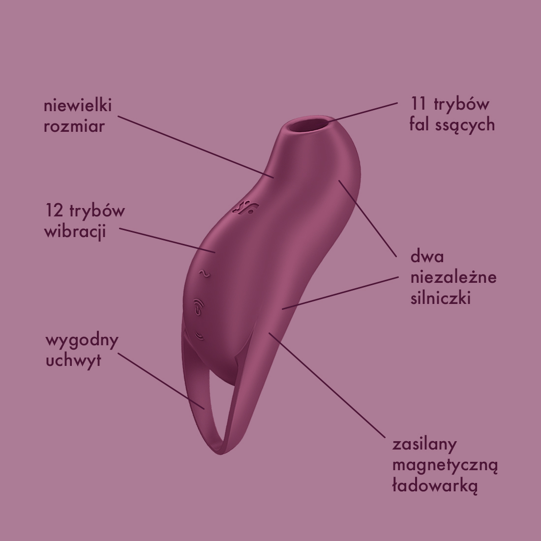 Satisfyer Pocket Pro bezdotykowo-wibrujący masażer łechtaczki 