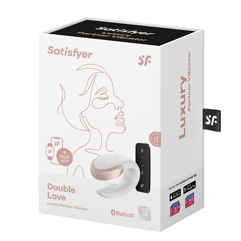 Satisfyer Double Love wibrator dla par sterowany pilotem i telefonem