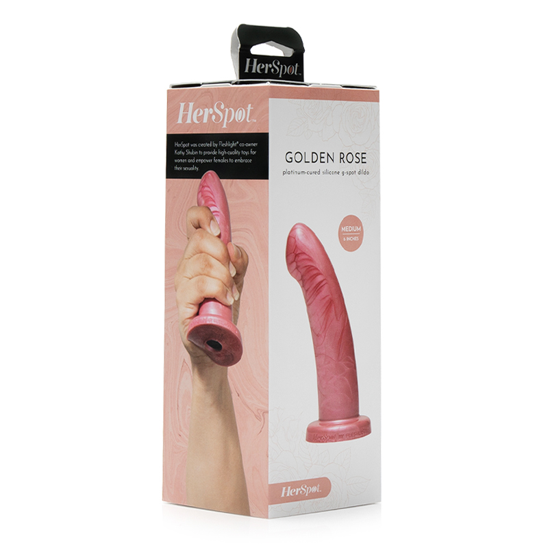 HerSpot by Fleshlight Golden Rose dildo