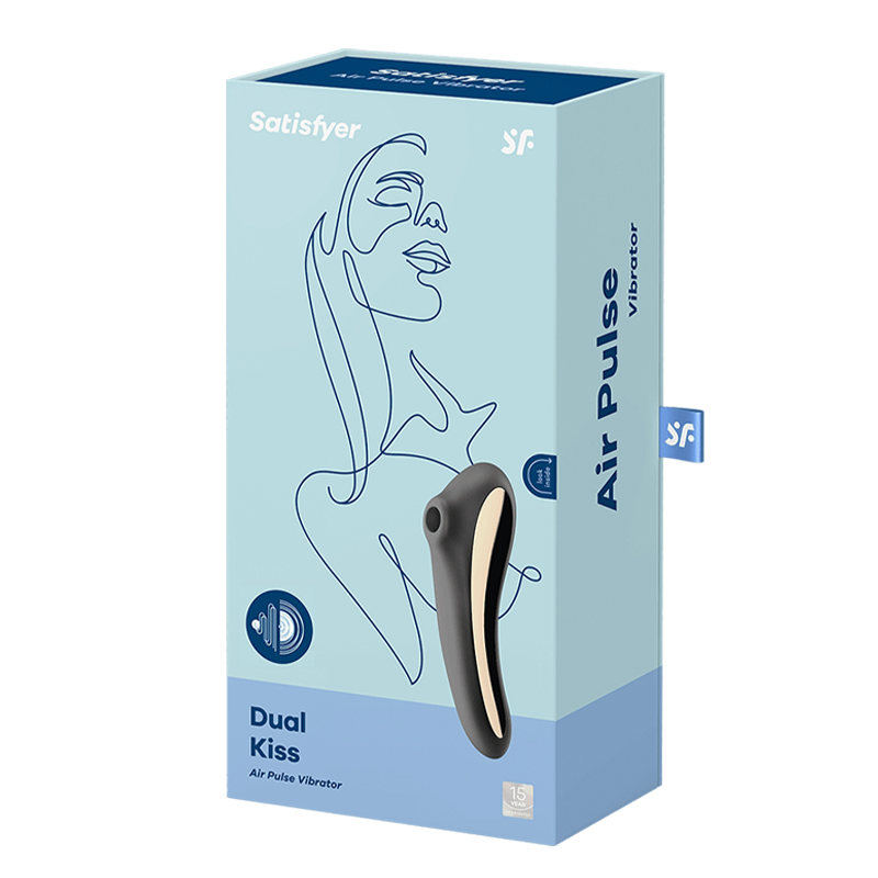 Satisfyer Dual Kiss bezdotykowo-wibrujący masażer łechtaczki