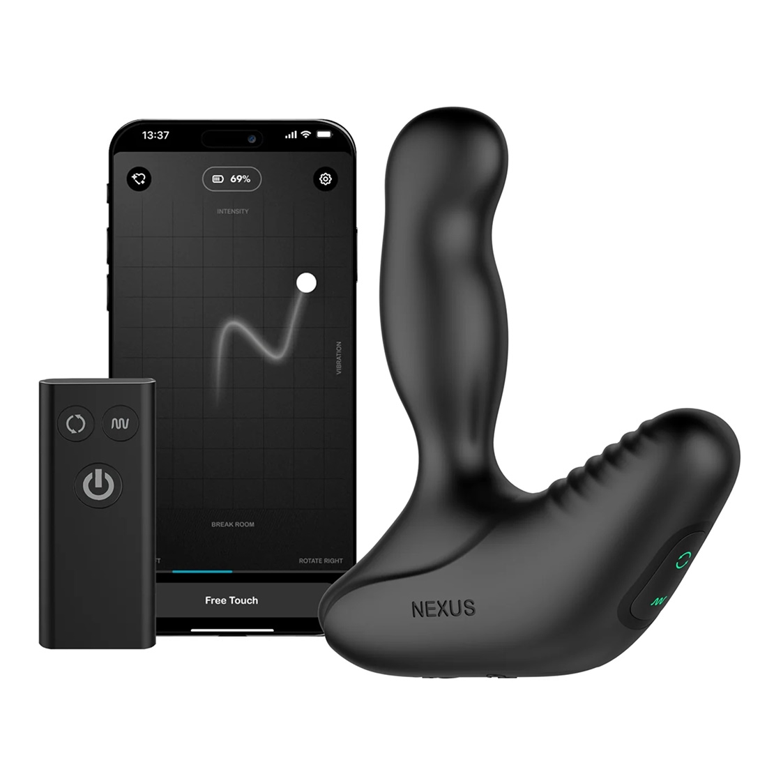 Nexus Revo Stealth wibrująco-rotacyjny masażer prostaty sterowany telefonem 
