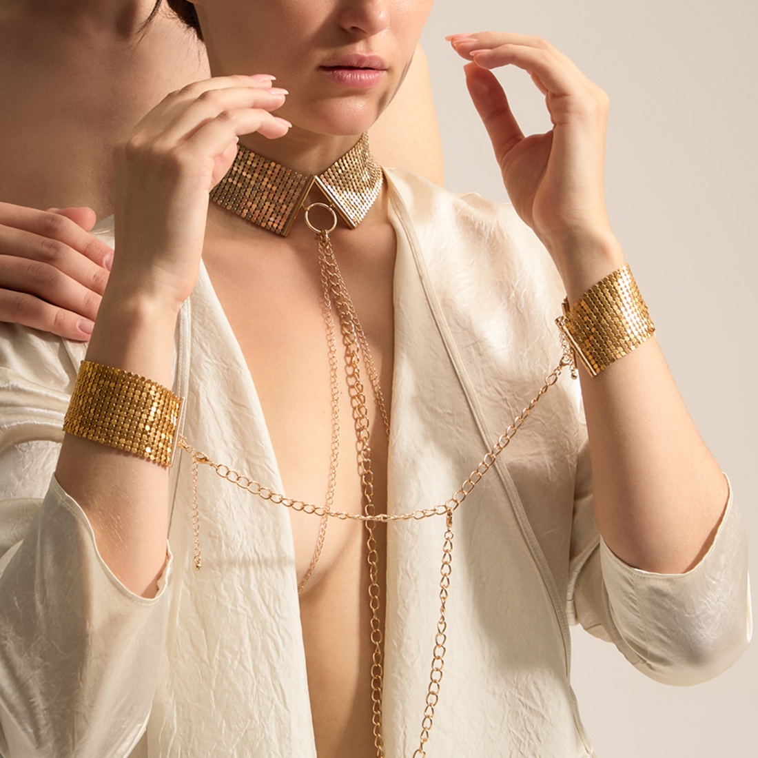 Bijoux Indiscrets Désir Métallique kajdanki z łańcuszków 
