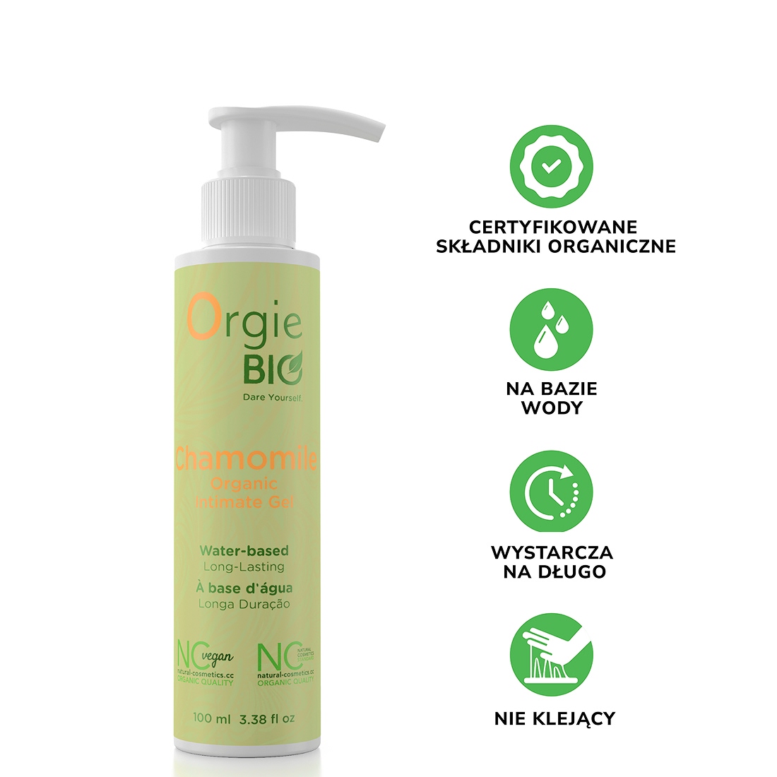Orgie Bio Chamomile organiczny lubrykant na bazie wody