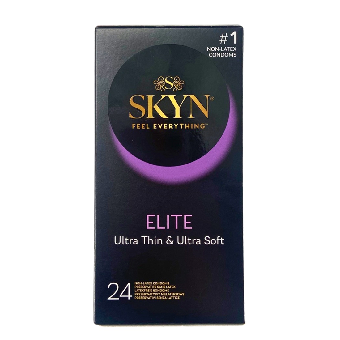 Skyn Elite ultracienkie nielateksowe prezerwatywy 24 szt. - opakowanie produktu