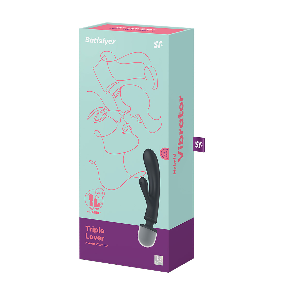 Satisfyer Triple Lover 2 w 1 wibrator króliczek i masażer