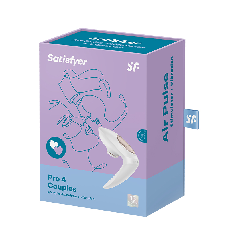 Satisfyer Pro 4 Couples wibrator dla par z bezdotykowym masażerem łechtaczki