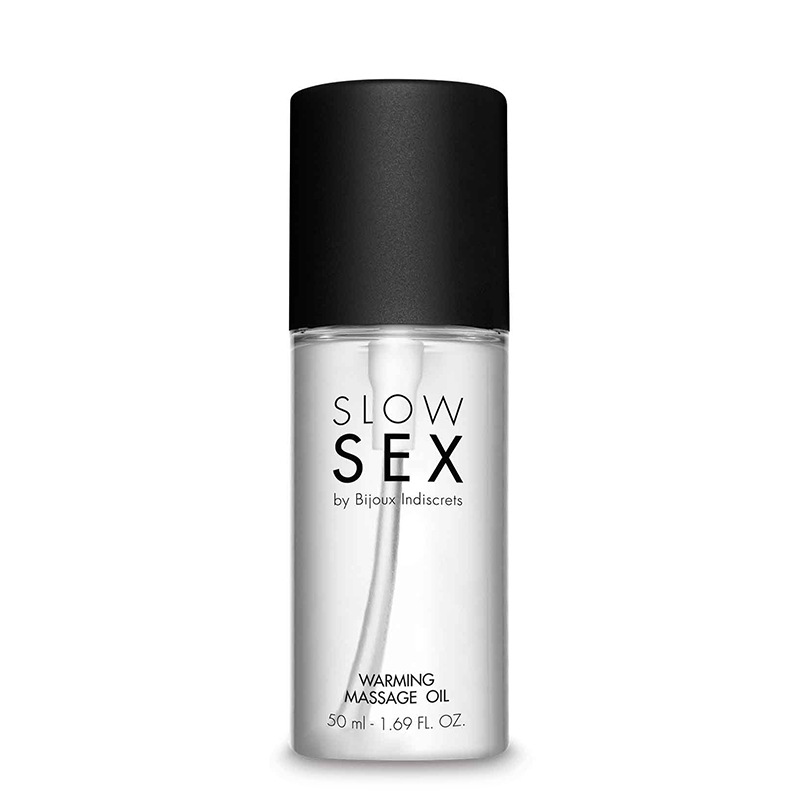 Bijoux Indiscrets Slow Sex rozgrzewający olejek do masażu sprzyjający pocałunkom