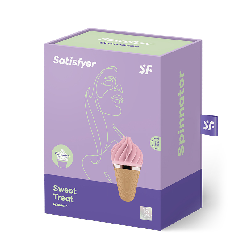 Satisfyer Sweet Treat obrotowy masażer w kształcie loda włoskiego