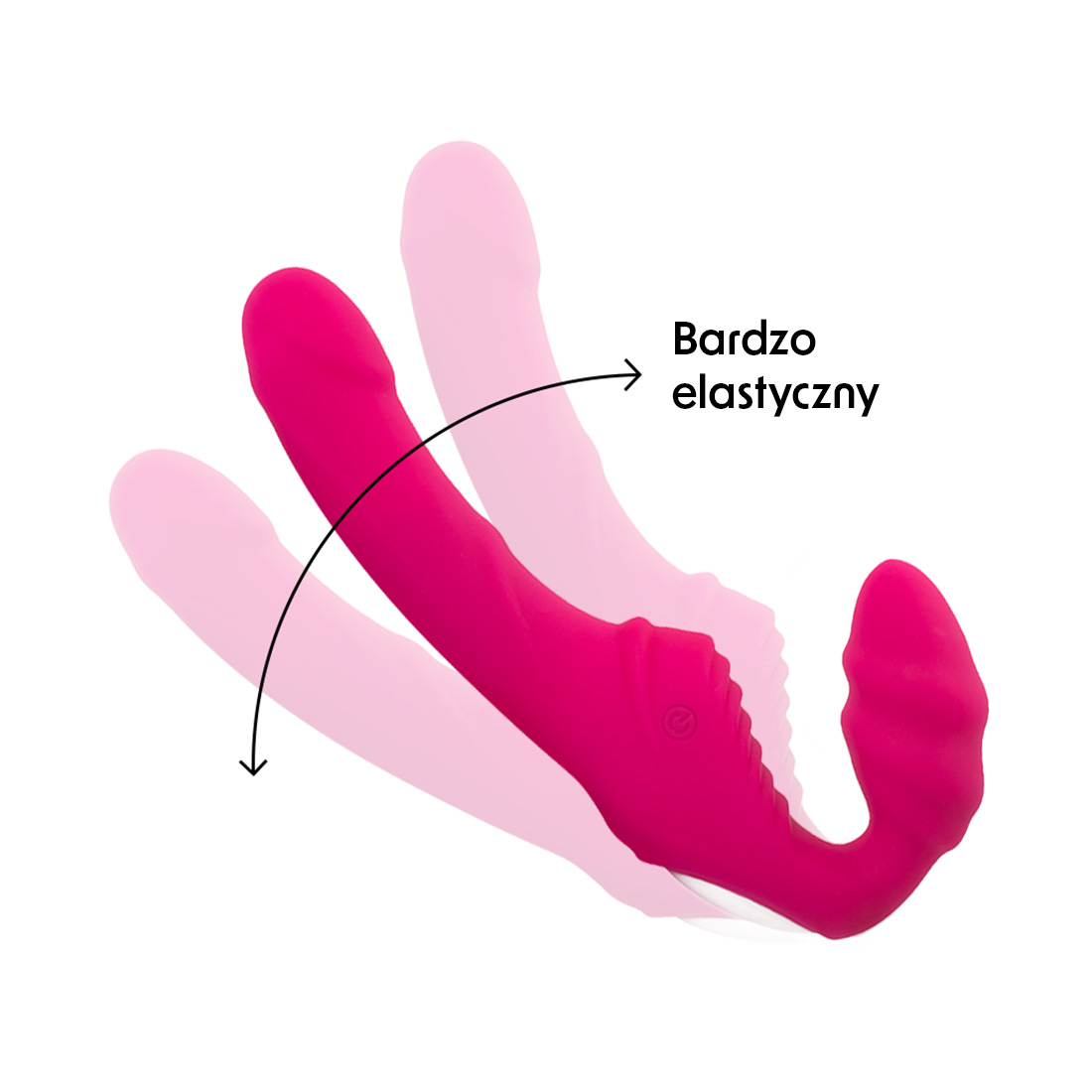 Platanomelón Isa wibrujący strap-on sterowany pilotem