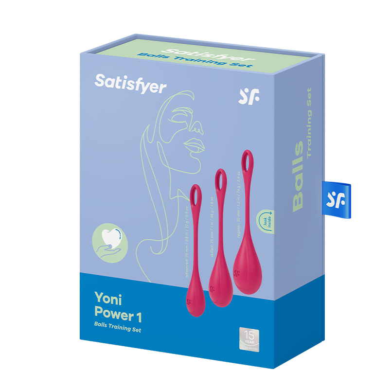 Satisfyer Yoni Power 1 zestaw kulek do ćwiczeń mięśni dna miednicy