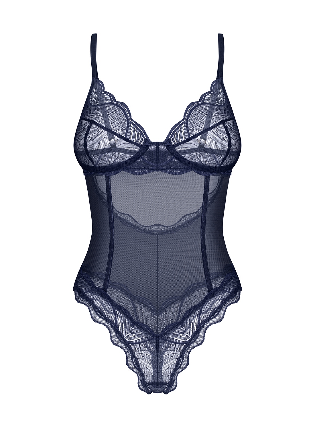 Obsessive Nightly Blue body z otwartym krokiem